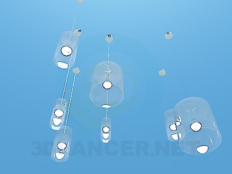 modelo 3D Luminaria cilíndrica de vidrio kit - escuchar modelo 3D Luminaria cilíndrica de vidrio kit - escuchar
