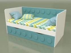 Sofa bed for children with 2 drawers (Mussone)