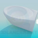 modèle 3D Toilette ovale - preview