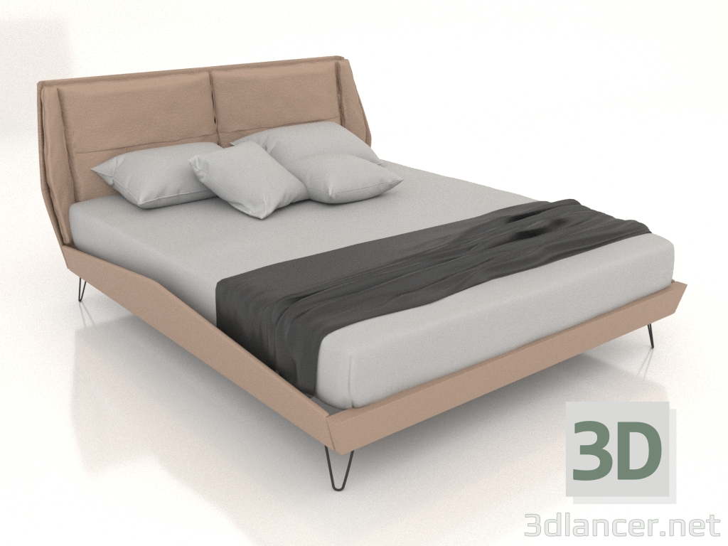 3D modeli Çift kişilik yatak ASOLO 1600 (A2280) - önizleme
