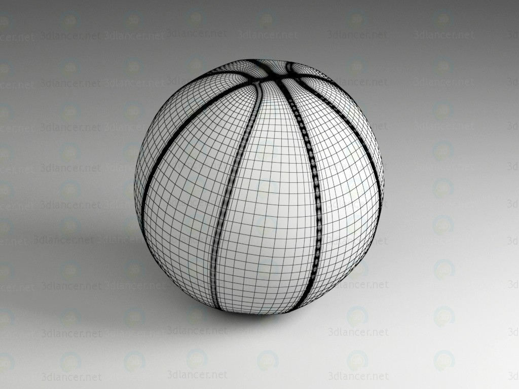 3d модель Баскетбольный мяч – превью 3d модель Баскетбольный мяч – превью