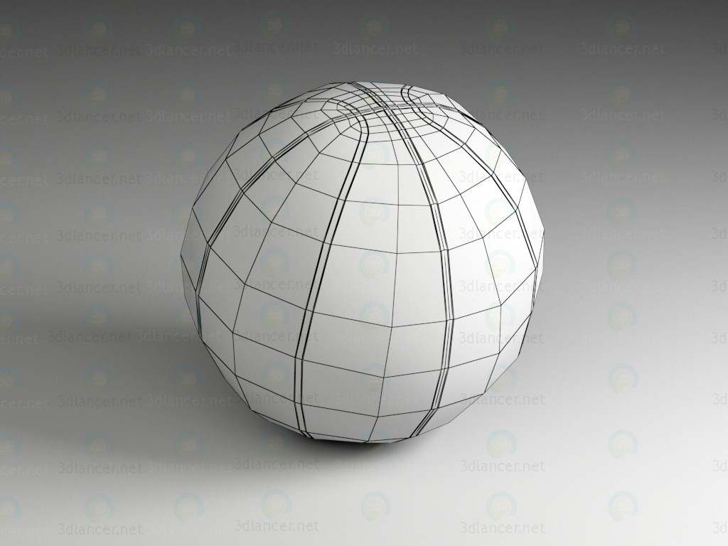 3d модель Баскетбольный мяч – превью 3d модель Баскетбольный мяч – превью