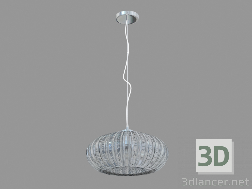 modello 3D vetro lampada a sospensione (S110244 1grey) - anteprima