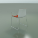 3D Modell Stuhl 0468 (auf Schienen mit Armlehnen, mit Frontverkleidung, Polypropylen PO00101) - Vorschau