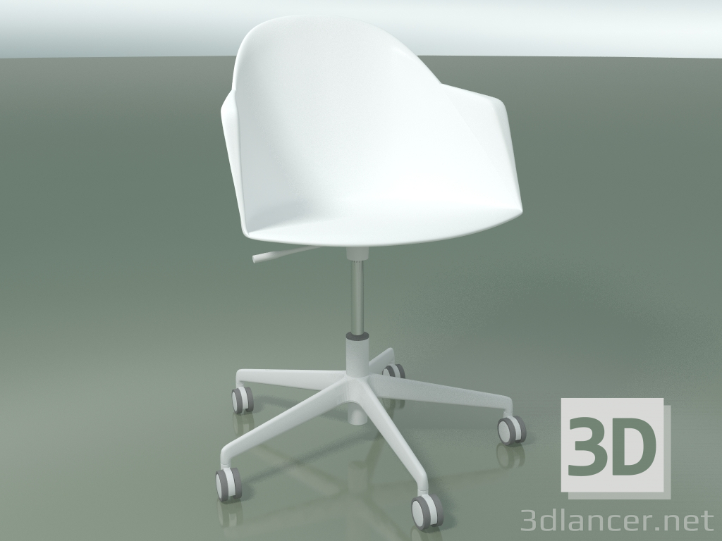 modèle 3D Chaise 2310 (5 roues, PA00001, polypropylène PC00001) - preview