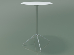 Стол круглый 5751 (H 103,5 - Ø69 cm, разложенный, White, LU1)