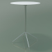 3D Modell Runder Tisch 5751 (H 103,5 - Ø69 cm, ausgebreitet, Weiß, LU1) - Vorschau