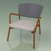 3d model Armchair with soft seat 027 (Metal Rust, Batyline Gray) - preview