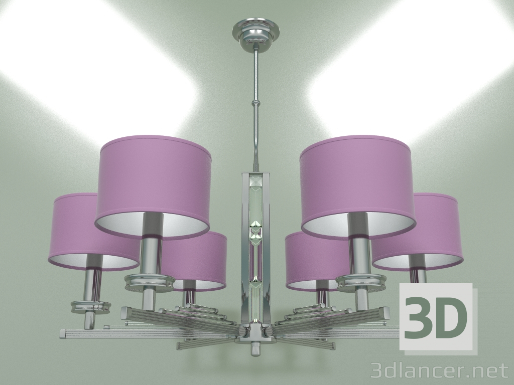 modello 3D Lampadario Natalia NAT-ZW-6 (NA) - anteprima