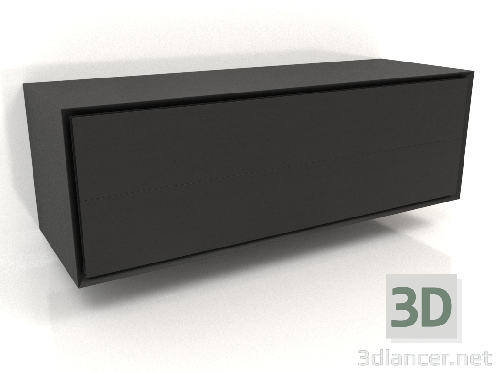 3D Modell Schrank TM 011 (1200x400x400, Holz schwarz) - Vorschau