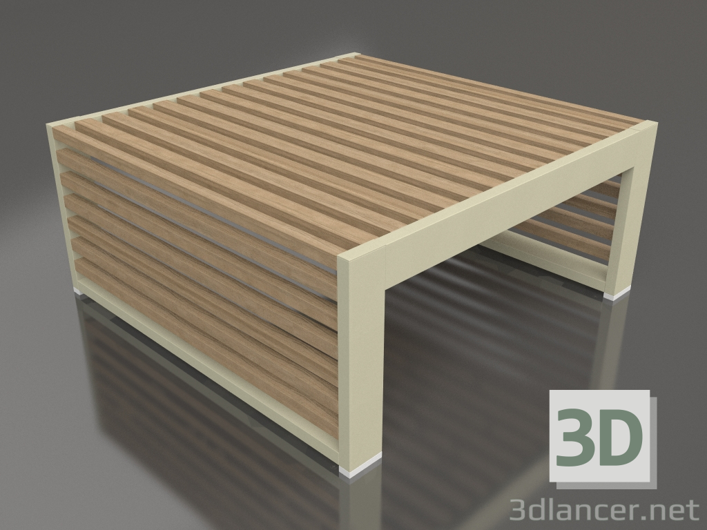 Modelo 3d Mesa lateral (Ouro) - preview