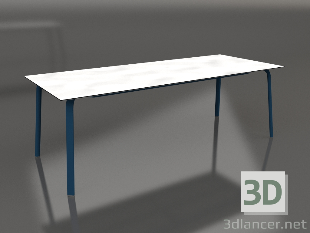 modello 3D Tavolo da pranzo 220 (Grigio blu) - anteprima