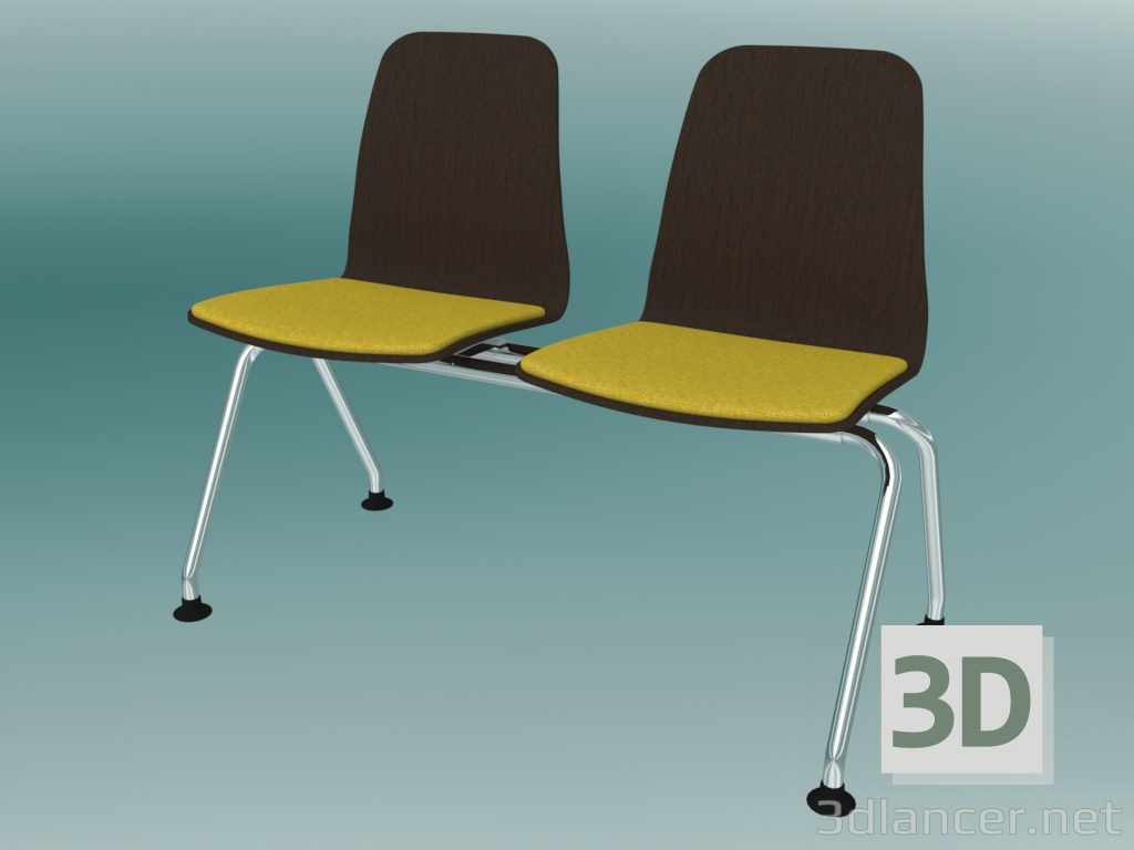 3d model Double bench (K21L2) - preview