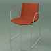 3D modeli Sandalye 0468 (kolçaklı raylarda, ön kaplamalı, polipropilen PO00109) - önizleme