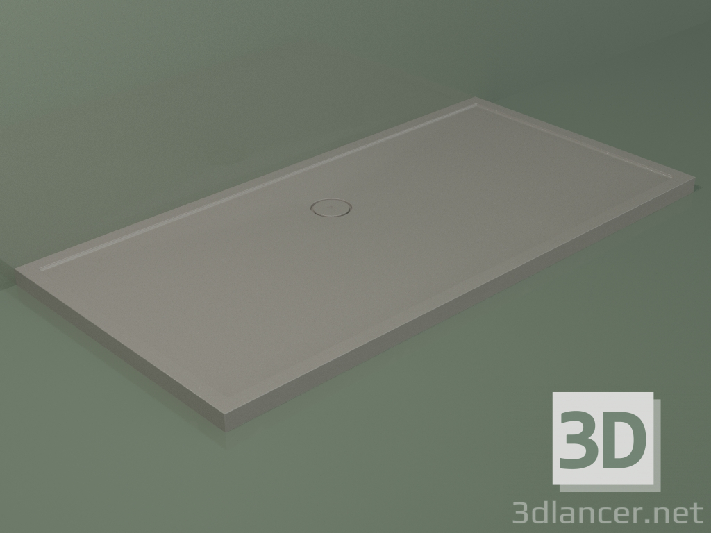 modello 3D Piatto doccia Medio (30UM0145, Clay C37, 200x100 cm) - anteprima