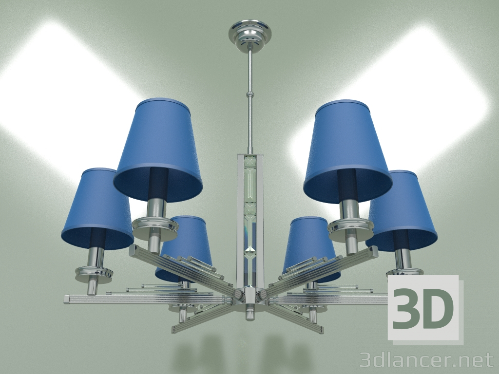 modèle 3D Lustre Natalia NAT-ZW-6 Bleu (NA) - preview