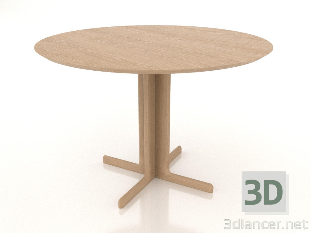 modèle 3D Table à manger 1100 mm (Chêne blanchi) - preview modèle 3D Table à manger 1100 mm (Chêne blanchi) - preview