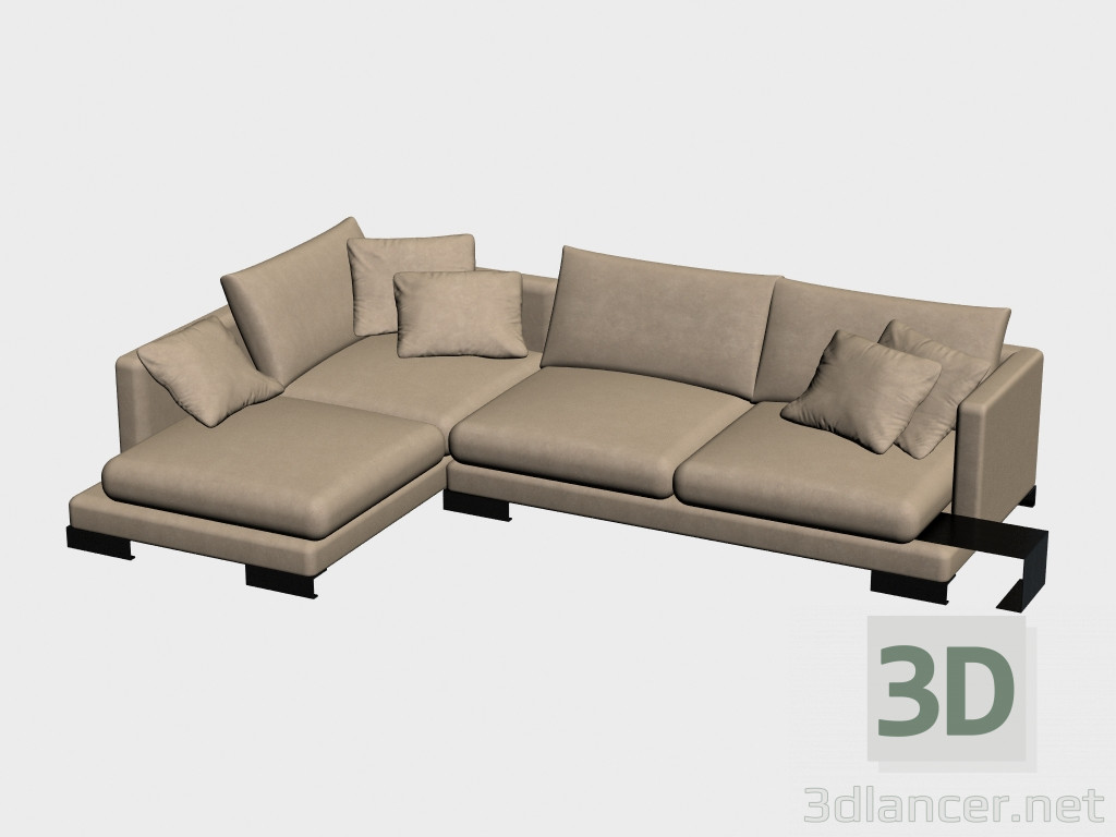 3d model Modular sofa (corner) Lancaster - preview