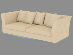 Double leather sofa Jarret