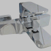 modello 3D Miscelatore vasca a parete senza set doccia Hiacynt (BQH 010M) - anteprima