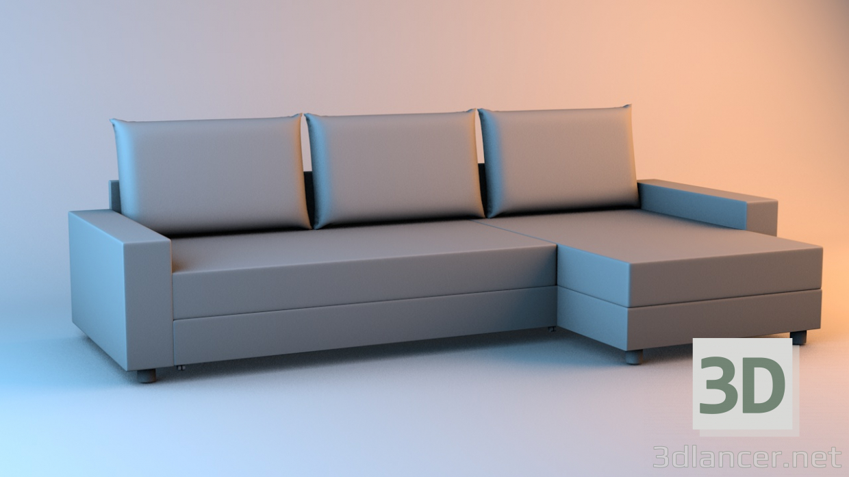 3d Corner sofa Toronto model buy - render