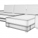 3d Corner sofa Toronto model buy - render