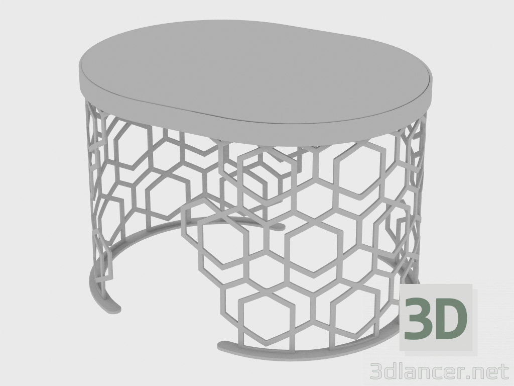 3 डी मॉडल कॉफी टेबल छोटे टेबल टेबल (70x40xH49) - पूर्वावलोकन