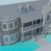 3d model House with 2 floors - preview