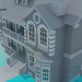 3D modeli House 2 kat - önizleme