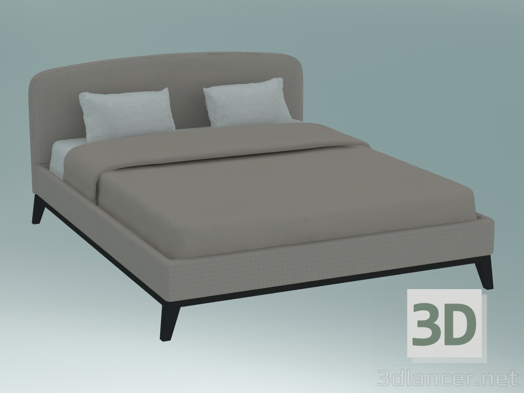 3d модель Ліжко двоспальне Лінкольн – превью