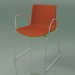 3D modeli Sandalye 0468 (kolçaklı raylarda, ön kaplamalı, polipropilen PO00118) - önizleme