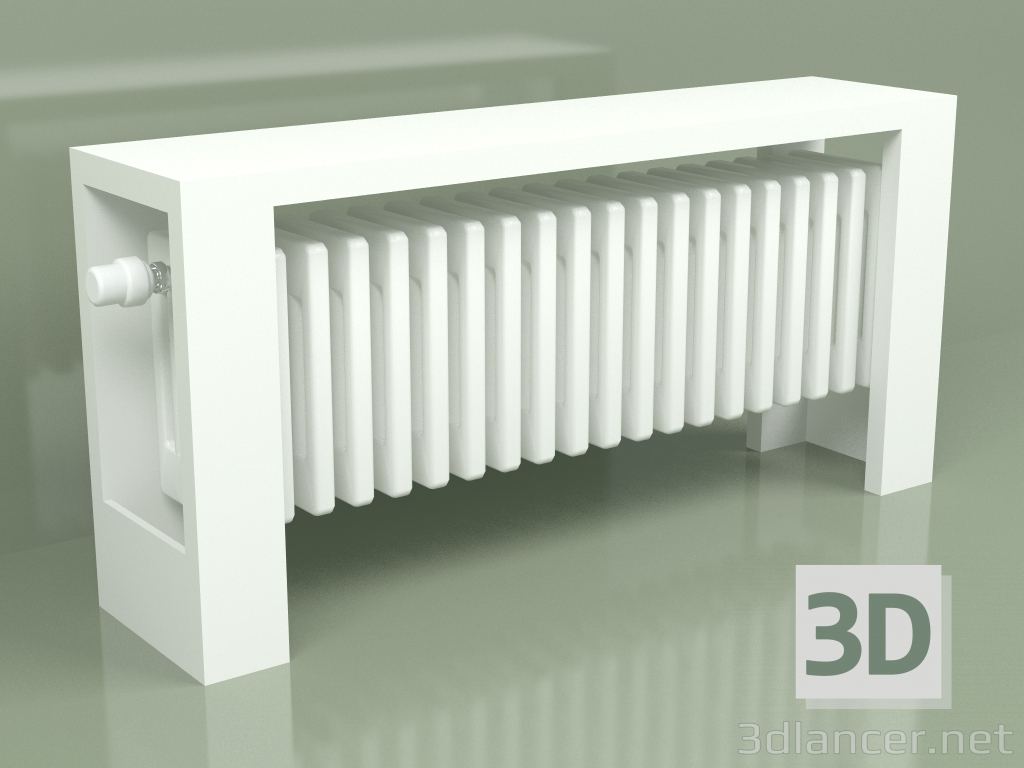 3D Modell Kühler Delta Column Bench V (H300 L1000 B177, RAL - 9016) - Vorschau