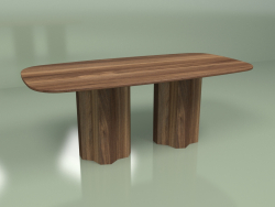Dining table oval Trape Nut