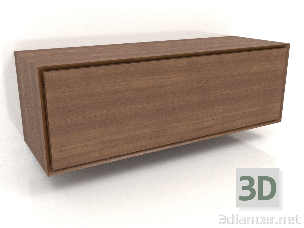 modèle 3D Armoire TM 011 (1200x400x400, bois brun clair) - preview
