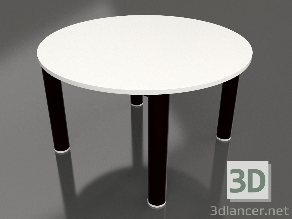 modello 3D Tavolino P 60 (Nero, DEKTON Zenith) - anteprima