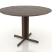 modèle 3D Table à manger 1100 mm (Noyer foncé) - preview