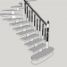 3d модель Модель лестницы – превью