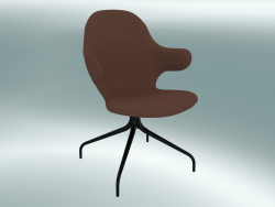 Swivel chair Catch (JH2, 58x58 N 90cm, Black powder coated steel, Steelcut Trio 2 - 365)