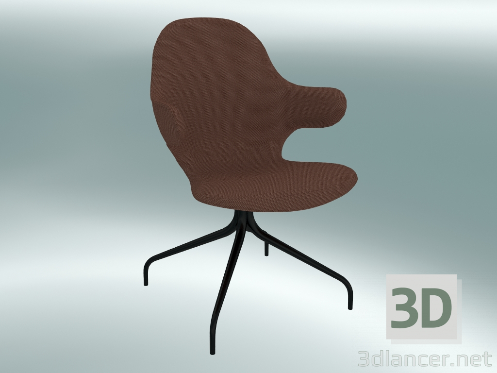 3D modeli Döner sandalye Catch (JH2, 58x58 N 90cm, Siyah toz boyalı çelik, Steelcut Trio 2 - 365) - önizleme