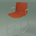 3D Modell Stuhl 0470 (auf Schienen mit Armlehnen, mit Frontverkleidung, Polypropylen PO00118) - Vorschau