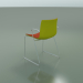 3D modeli Sandalye 0470 (kolçaklı raylarda, ön kaplamalı, polipropilen PO00118) - önizleme