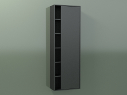 Wall cabinet with 1 right door (8CUCECD01, Deep Nocturne C38, L 48, P 24, H 144 cm)