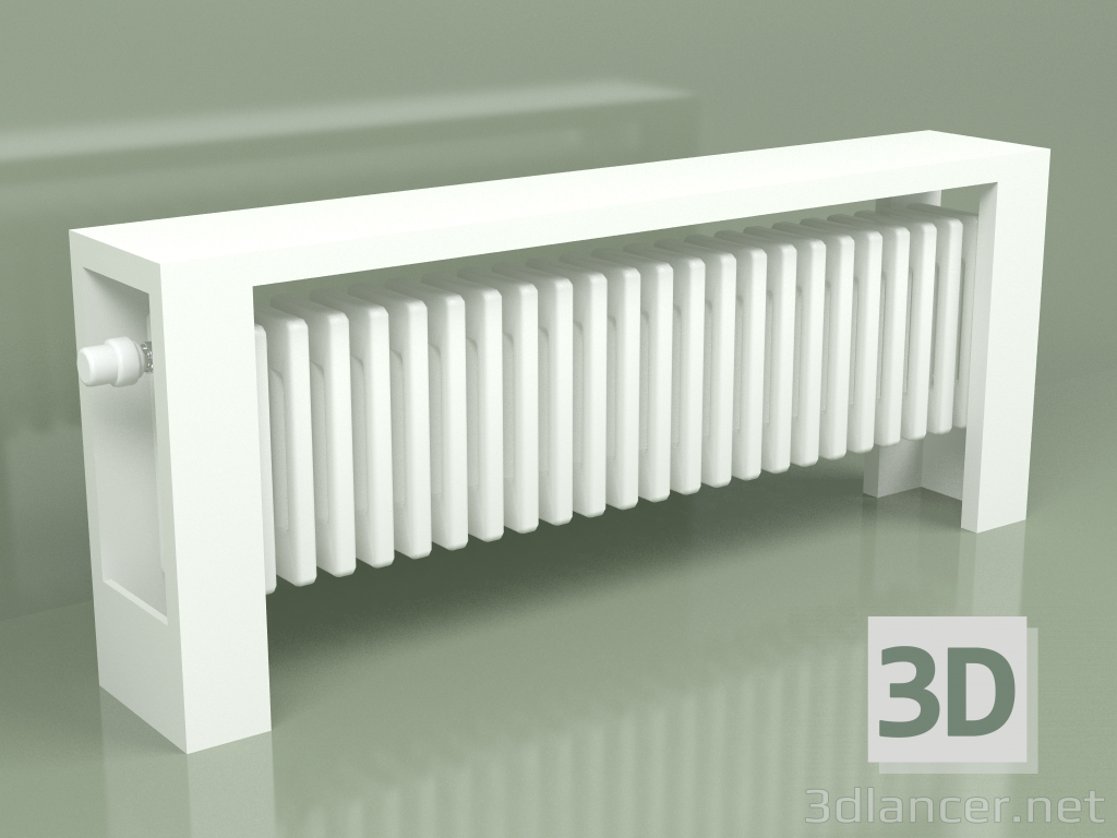 3D Modell Kühler Delta Column Bench V (H300 L1200 B139, RAL - 9016) - Vorschau