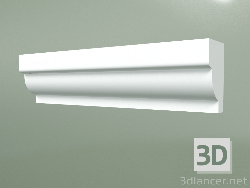 modello 3D Modanatura in gesso MT055 - anteprima
