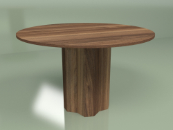 Dining table round Trape Nut