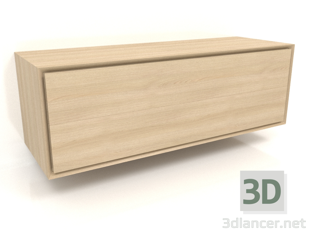 3d model Mueble TM 011 (1200x400x400, blanco madera) - vista previa