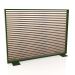 3d model Partition made of artificial wood and aluminum 150x110 (Teak, Bottle green) - preview