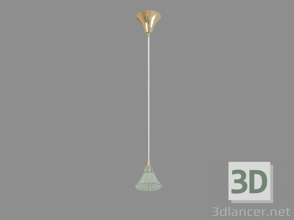 3d model Lámpara de techo Mille Nuits Cristal transparente y oro 2 603 865 - vista previa