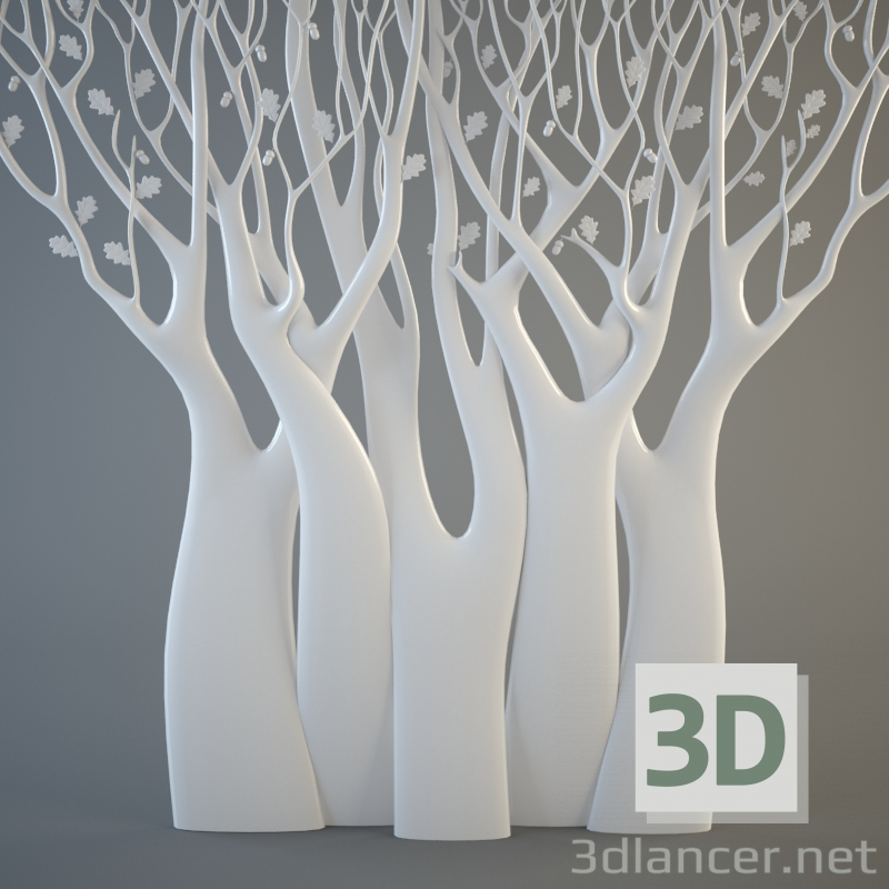 modèle 3D Panneau - preview