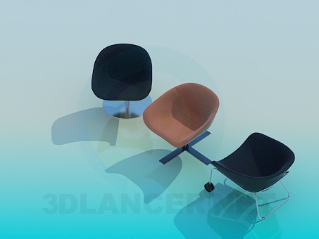 3d модель Стулья для отдыха – превью 3d модель Стулья для отдыха – превью
